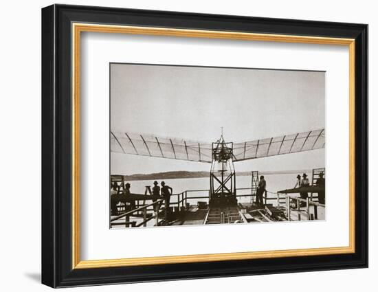 Professor Samuel P Langley's aeroplane, 1903-Unknown-Framed Photographic Print