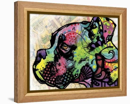 Profile Boxer Deco-Dean Russo-Framed Premier Image Canvas