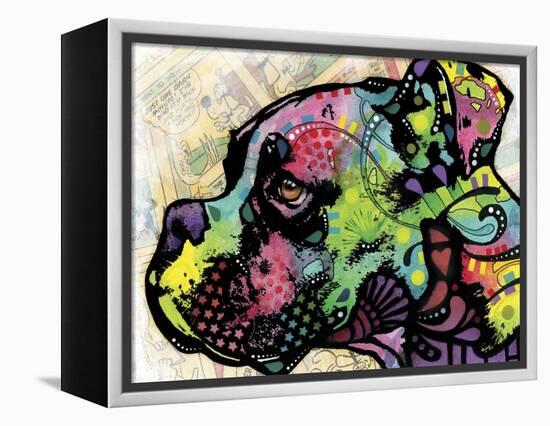 Profile Boxer Deco-Dean Russo-Framed Premier Image Canvas