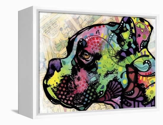 Profile Boxer Deco-Dean Russo-Framed Premier Image Canvas