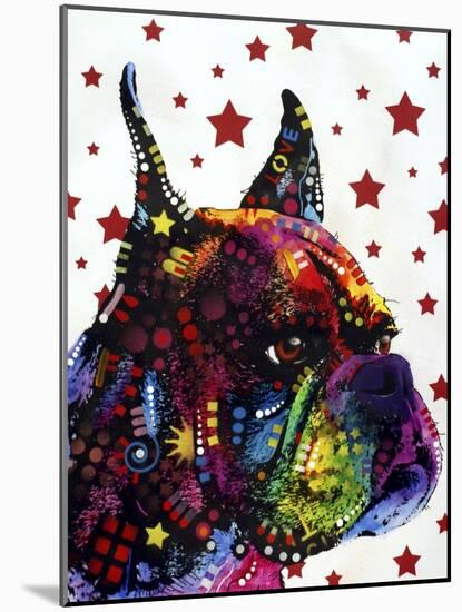 Profile Boxer-Dean Russo-Mounted Giclee Print