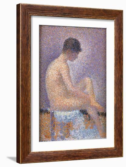 Profile of a Model-Georges Seurat-Framed Giclee Print