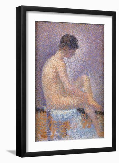 Profile of a Model-Georges Seurat-Framed Giclee Print