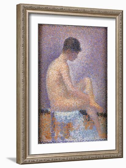 Profile of a Model-Georges Seurat-Framed Art Print