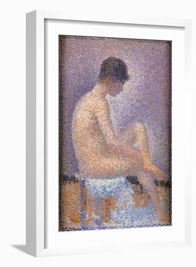 Profile of a Model-Georges Seurat-Framed Art Print