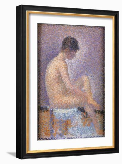 Profile of a Model-Georges Seurat-Framed Art Print