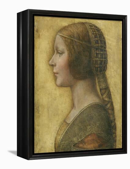 Profile of a Young Fiancee-Leonardo da Vinci-Framed Premier Image Canvas