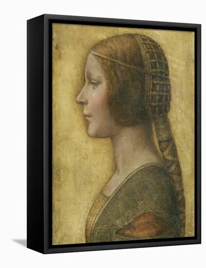 Profile of a Young Fiancee-Leonardo da Vinci-Framed Premier Image Canvas