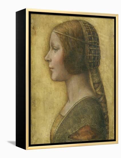 Profile of a Young Fiancee-Leonardo da Vinci-Framed Premier Image Canvas