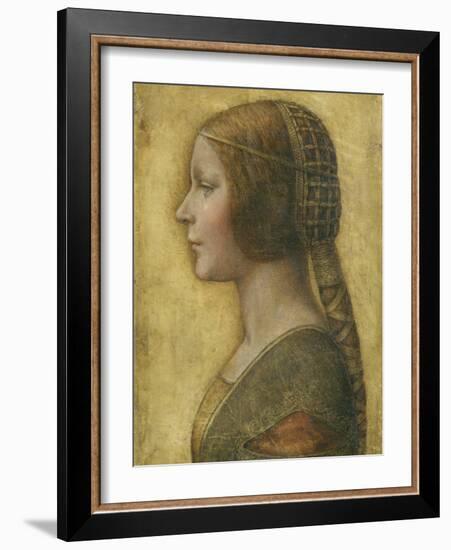 Profile of a Young Fiancee-Leonardo da Vinci-Framed Premium Giclee Print