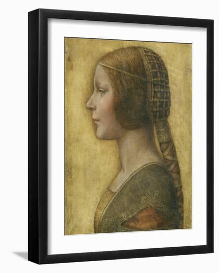 Profile of a Young Fiancee-Leonardo da Vinci-Framed Giclee Print