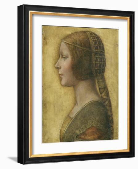 Profile of a Young Fiancee-Leonardo da Vinci-Framed Giclee Print