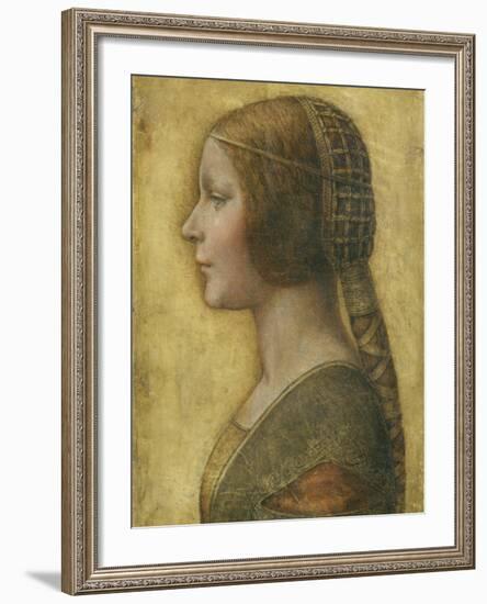 Profile of a Young Fiancee-Leonardo da Vinci-Framed Giclee Print