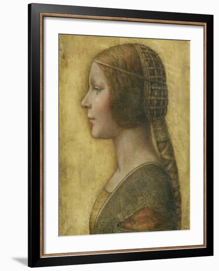 Profile of a Young Fiancee-Leonardo da Vinci-Framed Giclee Print