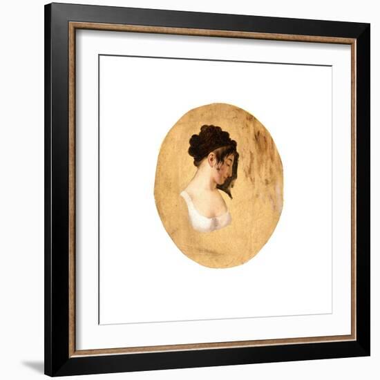 Profile of a Young Woman's Head, c.1794-Louis Leopold Boilly-Framed Giclee Print