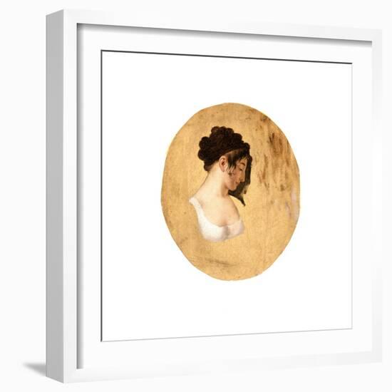 Profile of a Young Woman's Head, c.1794-Louis Leopold Boilly-Framed Giclee Print