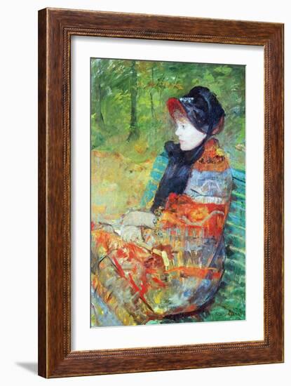 Profile of Lydia-Mary Cassatt-Framed Art Print