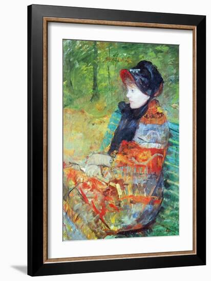 Profile of Lydia-Mary Cassatt-Framed Art Print