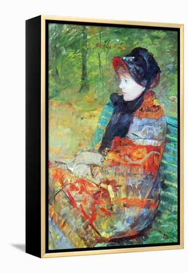 Profile of Lydia-Mary Cassatt-Framed Stretched Canvas
