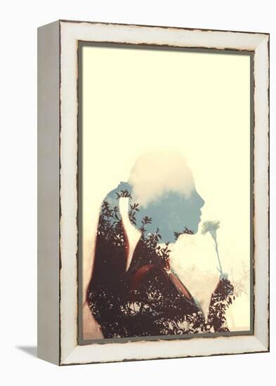 Profile of Young Female-Carolina Hernandez-Framed Premier Image Canvas
