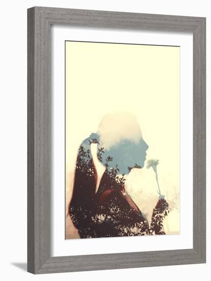 Profile of Young Female-Carolina Hernandez-Framed Photographic Print