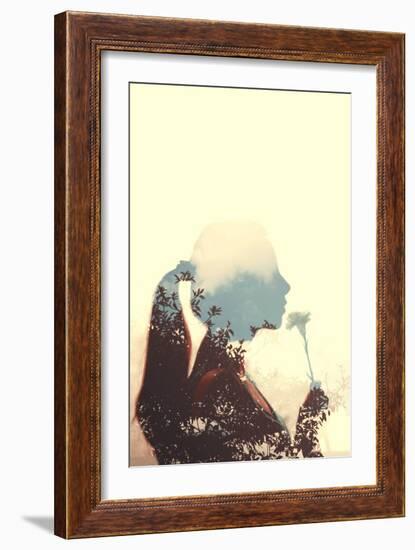 Profile of Young Female-Carolina Hernandez-Framed Photographic Print