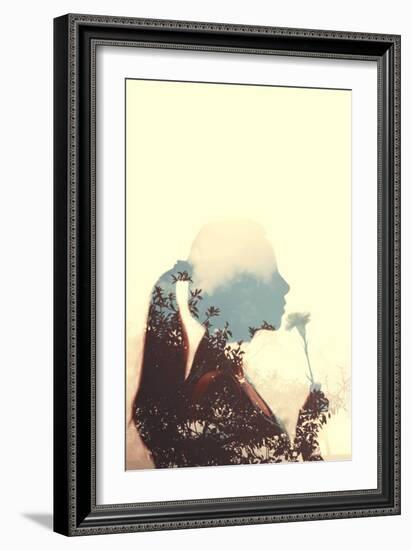 Profile of Young Female-Carolina Hernandez-Framed Photographic Print