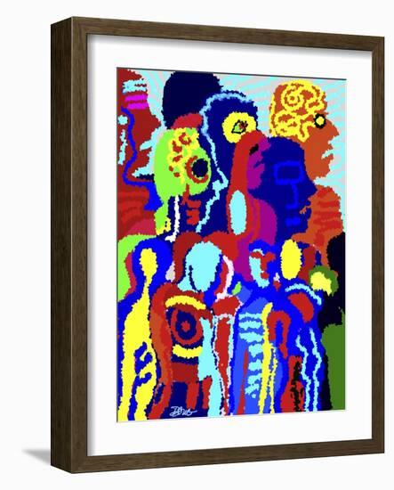 Profiles of Anxiety-Diana Ong-Framed Giclee Print