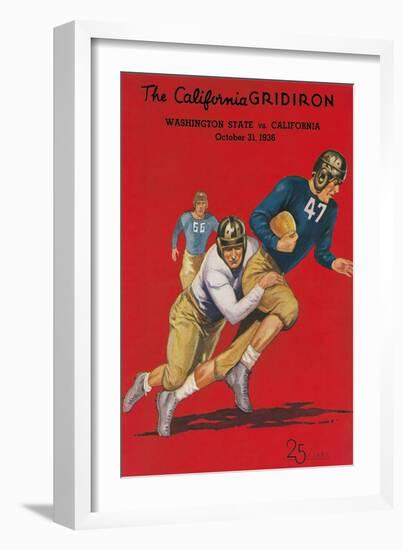 Program for Washington-Cal Football Game, 1936-null-Framed Art Print