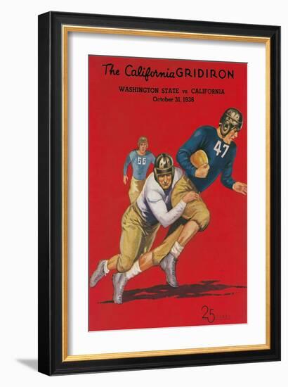 Program for Washington-Cal Football Game, 1936-null-Framed Art Print