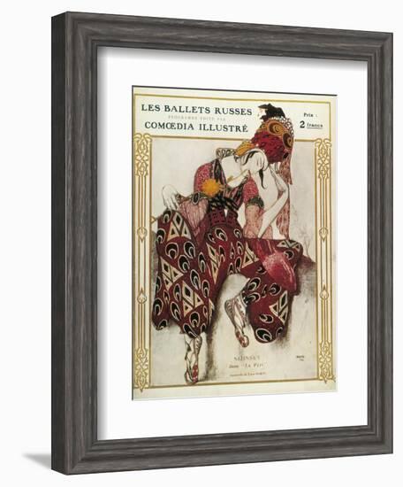 Program of the Russian Ballets Company-Leon Bakst-Framed Art Print