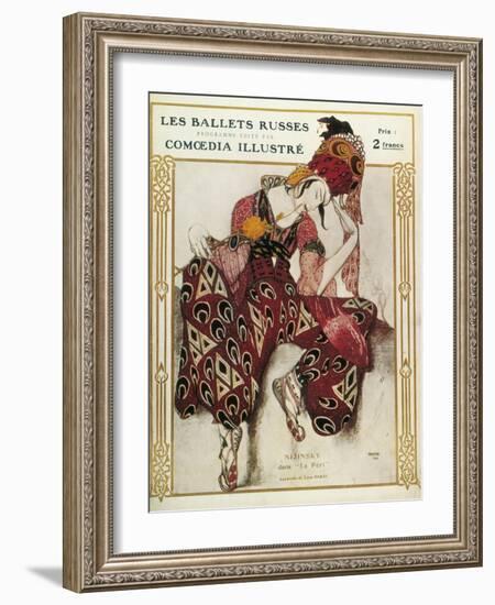 Program of the Russian Ballets Company-Leon Bakst-Framed Art Print