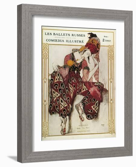 Program of the Russian Ballets Company-Leon Bakst-Framed Art Print