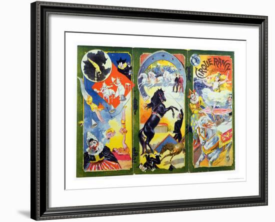 Programme for the "Cirque Rancy," Founded in 1856-Francisco Tamagno-Framed Giclee Print