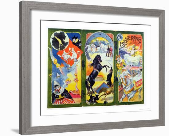 Programme for the "Cirque Rancy," Founded in 1856-Francisco Tamagno-Framed Giclee Print