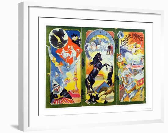 Programme for the "Cirque Rancy," Founded in 1856-Francisco Tamagno-Framed Giclee Print