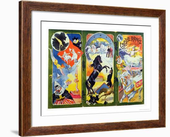 Programme for the "Cirque Rancy," Founded in 1856-Francisco Tamagno-Framed Giclee Print