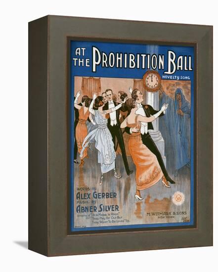 Prohibition Ball 1918-null-Framed Premier Image Canvas