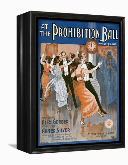 Prohibition Ball 1918-null-Framed Premier Image Canvas