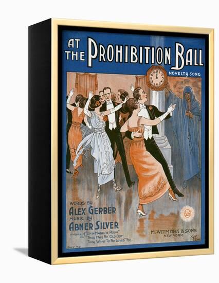 Prohibition Ball 1918-null-Framed Premier Image Canvas