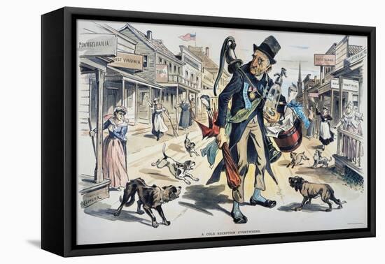 Prohibition  Cartoon, 1889-Joseph Keppler-Framed Premier Image Canvas