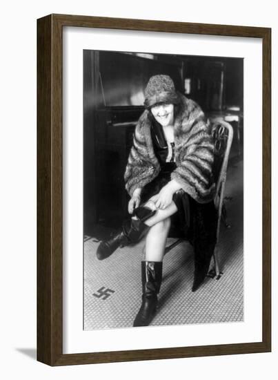 Prohibition, Flapper Flask Fashion-Science Source-Framed Premium Giclee Print