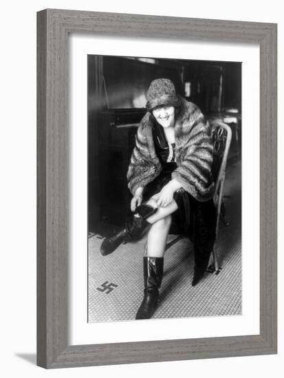 Prohibition, Flapper Flask Fashion-Science Source-Framed Giclee Print