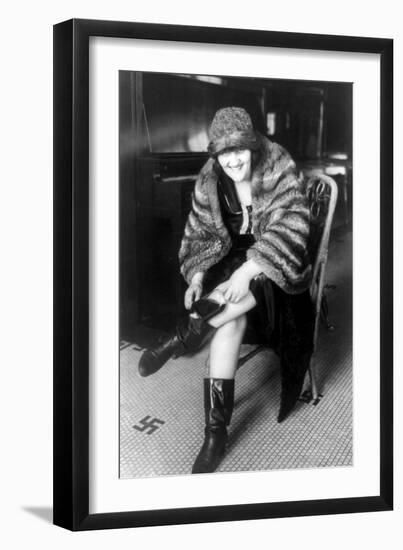 Prohibition, Flapper Flask Fashion-Science Source-Framed Giclee Print