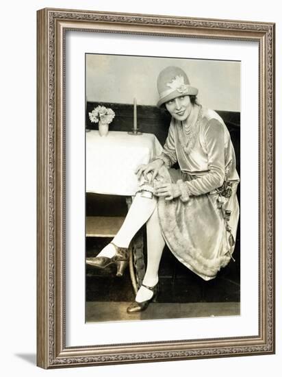 Prohibition, Flapper Flask Fashion-Science Source-Framed Giclee Print