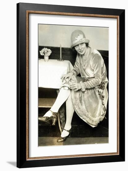 Prohibition, Flapper Flask Fashion-Science Source-Framed Giclee Print