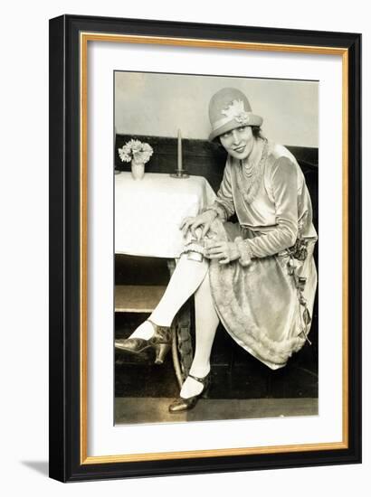 Prohibition, Flapper Flask Fashion-Science Source-Framed Giclee Print