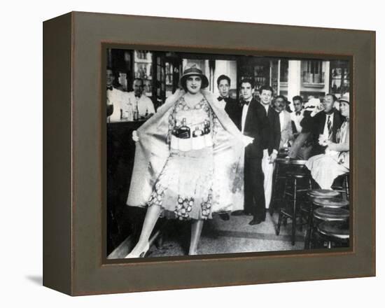 Prohibition, Flapper Flask Fashion-Science Source-Framed Premier Image Canvas