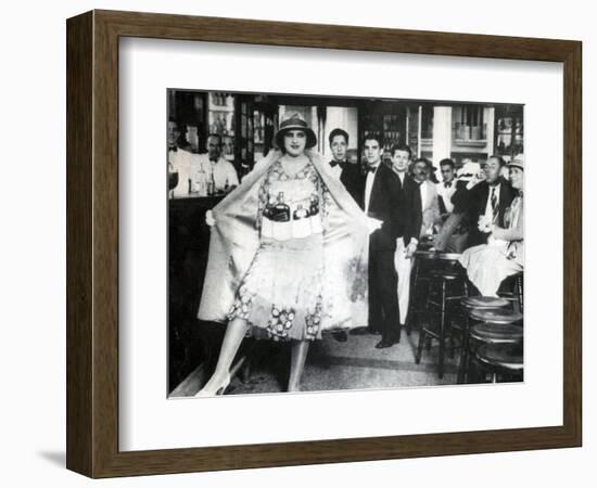 Prohibition, Flapper Flask Fashion-Science Source-Framed Premium Giclee Print