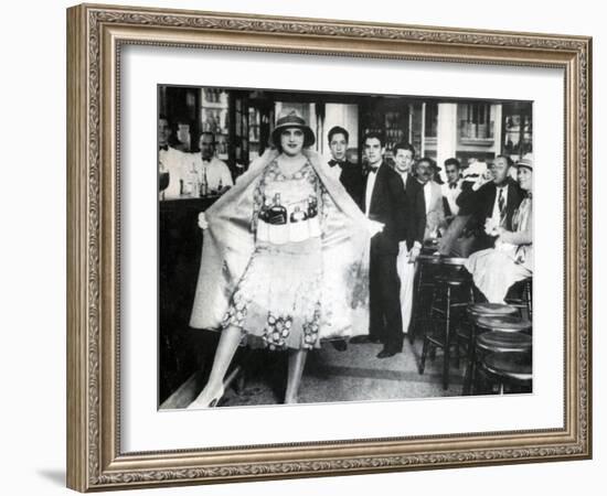 Prohibition, Flapper Flask Fashion-Science Source-Framed Giclee Print